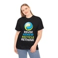 thumbnail image 1 of Earth Day Recycling Symbol Reuse Renew Rethink Recycle Tshirts Shirts for Women Plus Size, 1 of 4