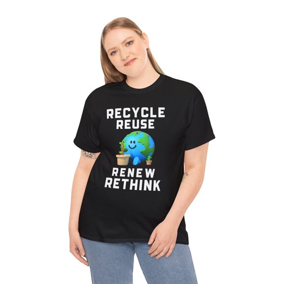 Earth Day Recycling Symbol Reuse Renew Rethink Recycle Women Shirts Plus Size