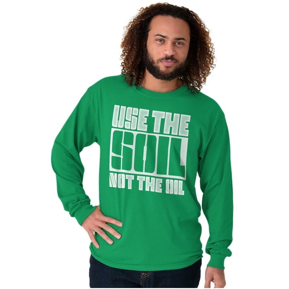 Earth Day Renewable Energy Go Green Long Sleeve TShirt Men Women Brisco Brands L