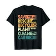 thumbnail image 1 of Earth Day Save Bees Rescue Animals Recycle Plastics T-Shirt, 1 of 5
