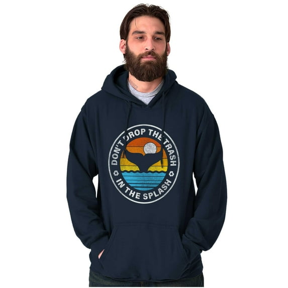 Earth Day Save Oceans Go Green Cute Unisex Plus Fleece Graphic Hoodie Brisco Brands 2X