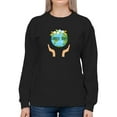 thumbnail image 1 of Earth Day, Save Our Planet Sweatshirt Women -SPIdeals Designs, Female 3X-Large, 1 of 4