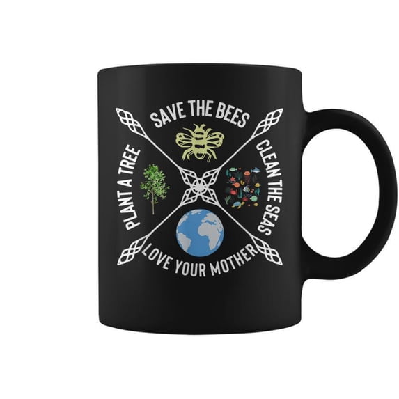 Earth Day Save The Bees Plant More Trees Clean The Seas V2 C - Walmart.com