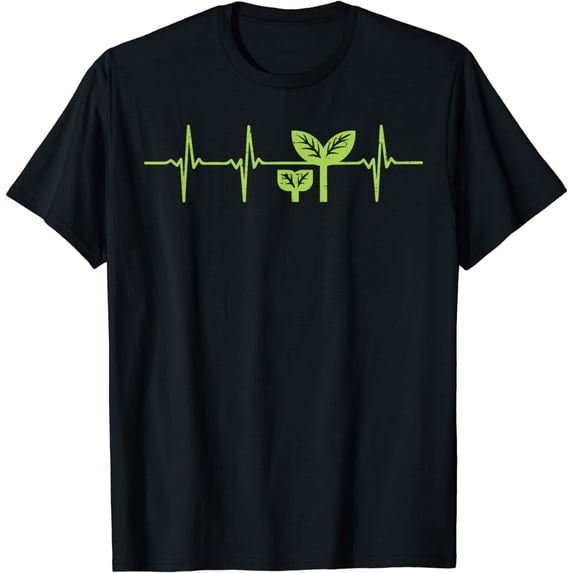 Earth Day Shirt Pro Environment Plant Heartbeat Gift T-Shirt