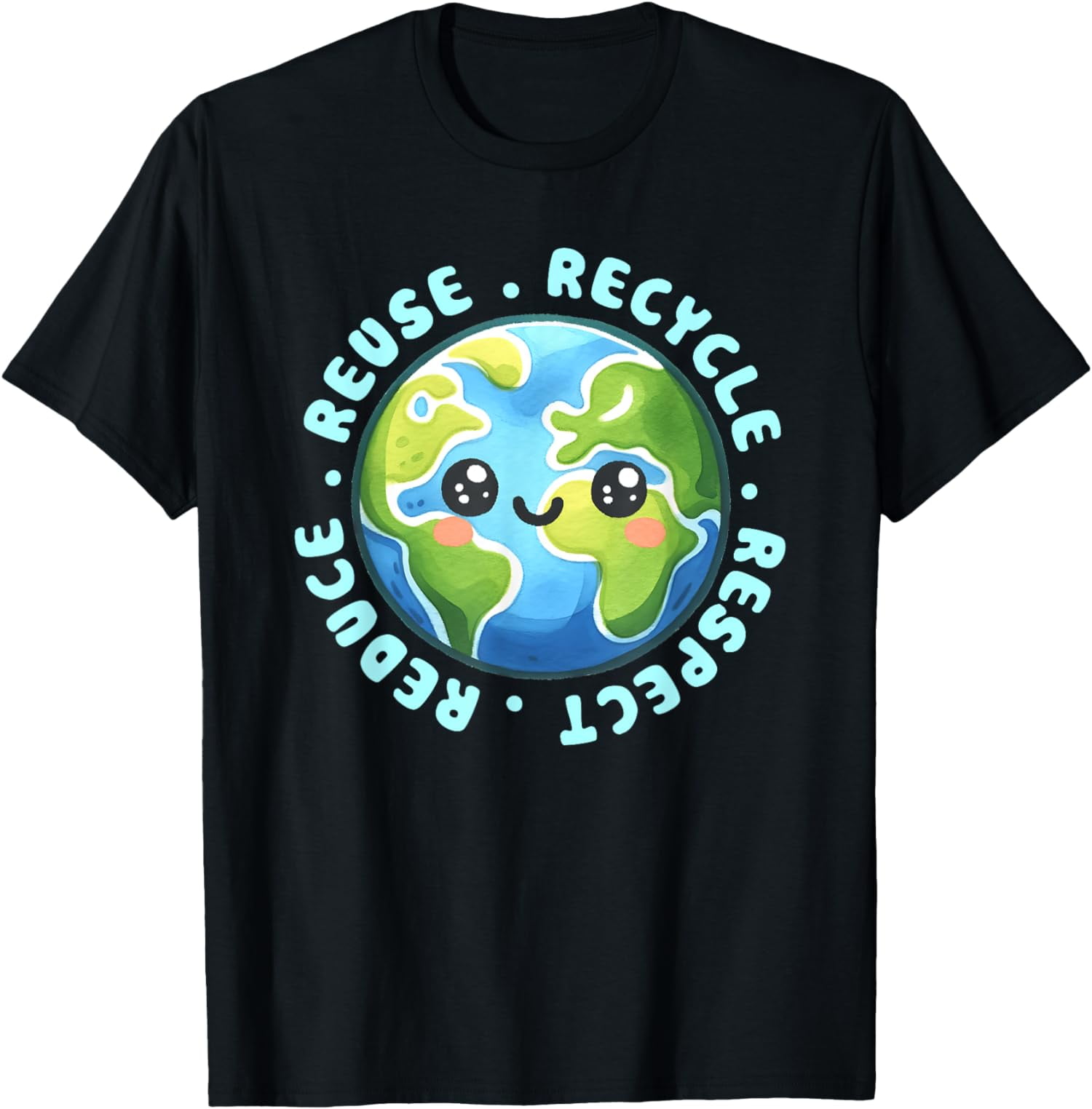 Earth Day Shirt Reduce Reuse Recycle And Respect T-Shirt - Walmart.com