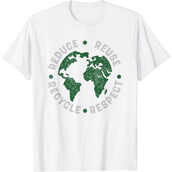 Earth Day Shirt Teacher Environment Day Recycle Earth Day T-Shirt, Black100% cotton