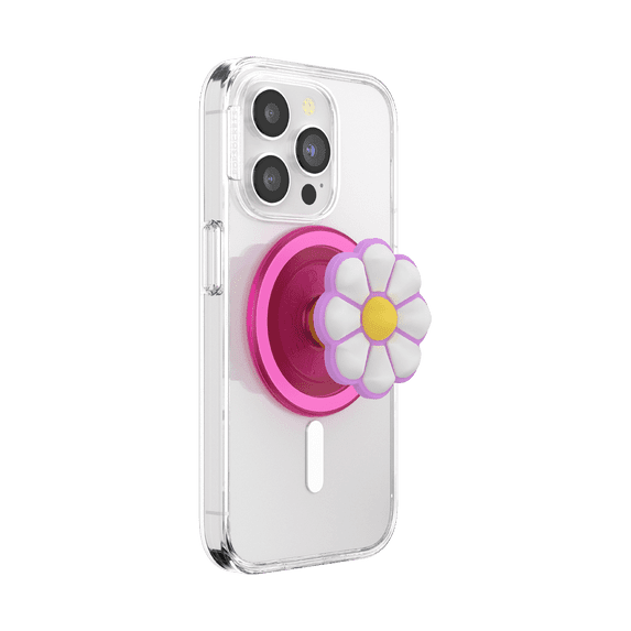 PopSockets MagSafe Phone Grip with Kickstand and Swappable Top - Doodle Daisy Boca