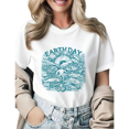 thumbnail image 1 of Earth Day Teal Wildlife Animals Graphic Tees Womans Tshirt Shirts Black White S-5XL Tops, 1 of 4