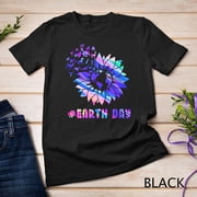 Earth Day Tee Hippie Tie Dye Sunflower Earth Animal Lovers Unisex T-shirt