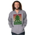 thumbnail image 1 of Earth Day Think Green Nature Lovers Unisex Fleece Graphic Zip Up Hoodie Brisco Brands 2X, 1 of 5
