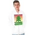 thumbnail image 1 of Earth Day Think Green Nature Lovers Unisex Fleece Graphic Zip Up Hoodie Brisco Brands 5X, 1 of 5