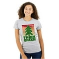 thumbnail image 1 of Earth Day Think Green Nature Lovers Womens Fitted Plus Size Graphic Tee Brisco Brands 2X, 1 of 5