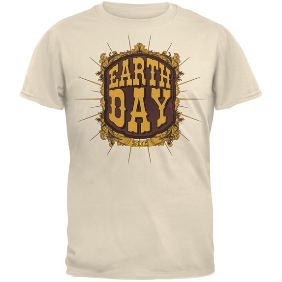 Earth Day - Vintage Earth Day 2015 Adult Organic Natural T-Shirt