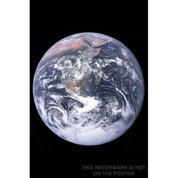 Earth, Eastern Hemisphere, Seen From Apollo 17-24"x36" Poster