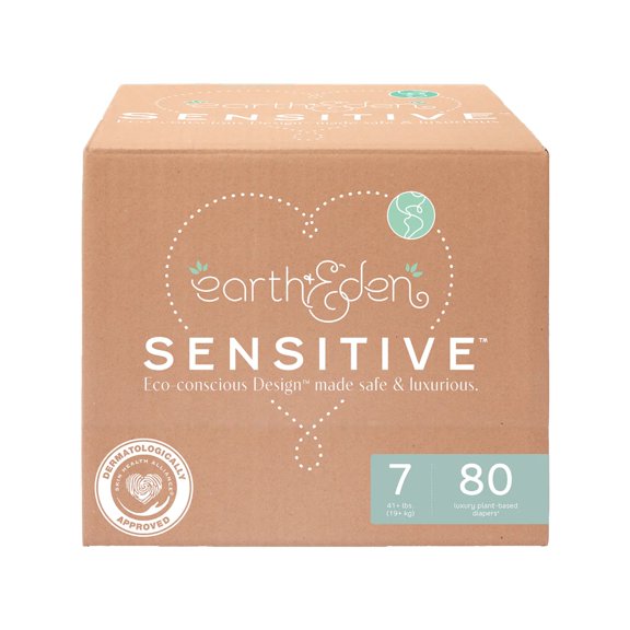 Earth & Eden Baby Diaper Size 7, Over 41 lbs. 10008051, 80 Ct