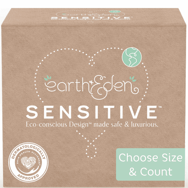 Earth & Eden Sensitive EcoConscious & Hypoallergenic Diapers Size Newborn 108 Count