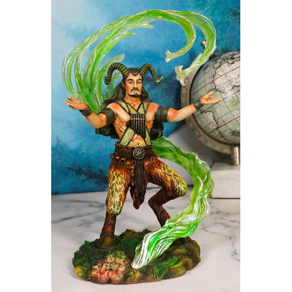 Earth Elemental Bender Wizard Sorcerer Satyr Pan Faunus Summoning Magic Statue