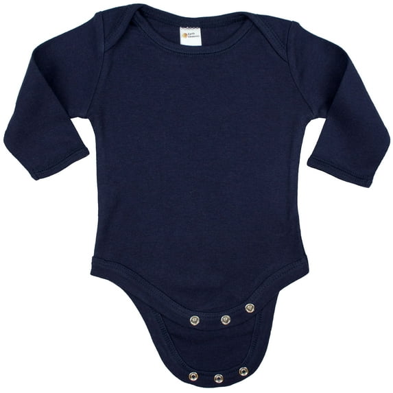 Earth Elements Baby Unisex Long Sleeve Bodysuit 12-18 Months Navy Blue