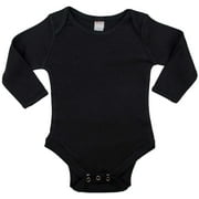 Earth Elements Baby Unisex Long Sleeve Bodysuit 6-12 Months Black