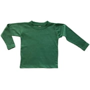 Earth Elements Baby Unisex Long Sleeve T-Shirt 6-12 Months Kelly Green Melange