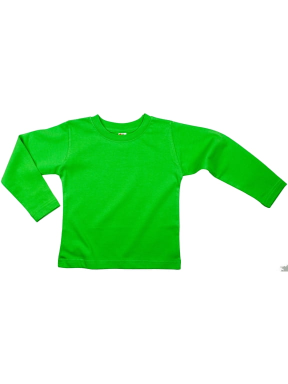 Baby Unisex Long Sleeve T-Shirt 6-12 Months Lime