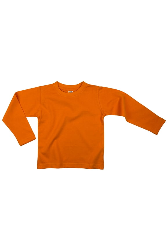 Baby Unisex Long Sleeve T-Shirt 6-12 Months Orange