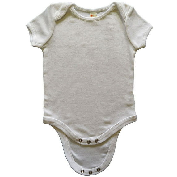 Earth Elements Baby Unisex Short Sleeve Bodysuit 3-6 Months White