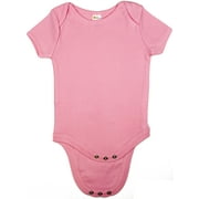 Earth Elements Baby Unisex Short Sleeve Bodysuit 6-12 Months Pink