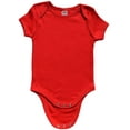 thumbnail image 1 of Earth Elements Baby Unisex Short Sleeve Bodysuit 6-12 Months Red, 1 of 1