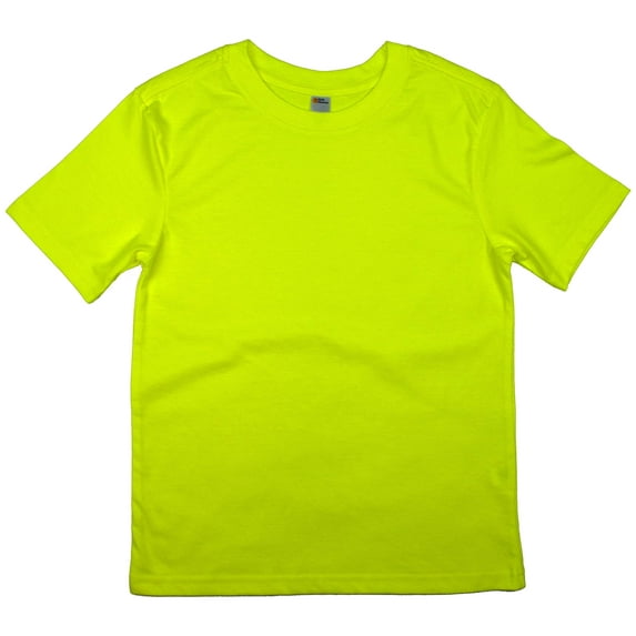 Earth Elements Big Boys/Girls (Youth) Short Sleeve T-Shirt Extra Large Neon Yellow