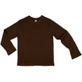 thumbnail image 1 of Earth Elements Big Boys/Girls (Youth) Unisex Long Sleeve T-Shirt Medium Chocolate, 1 of 2