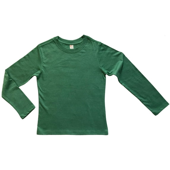 Earth Elements Big Boys/Girls (Youth) Unisex Long Sleeve T-Shirt Medium Kelly Green