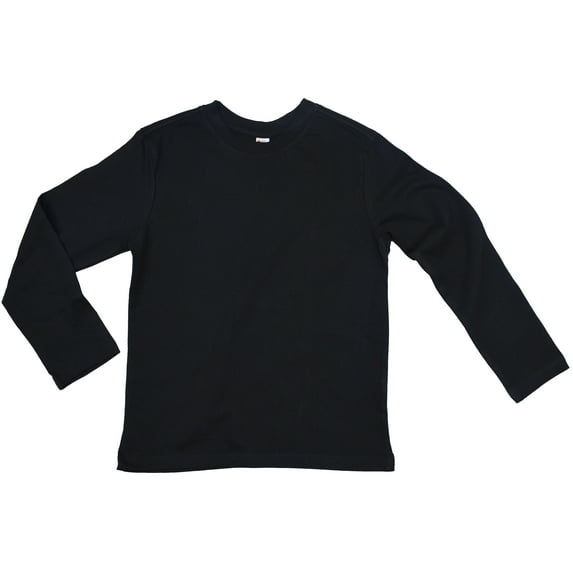 Earth Elements Big Boys/Girls (Youth) Unisex Long Sleeve T-Shirt Small Black