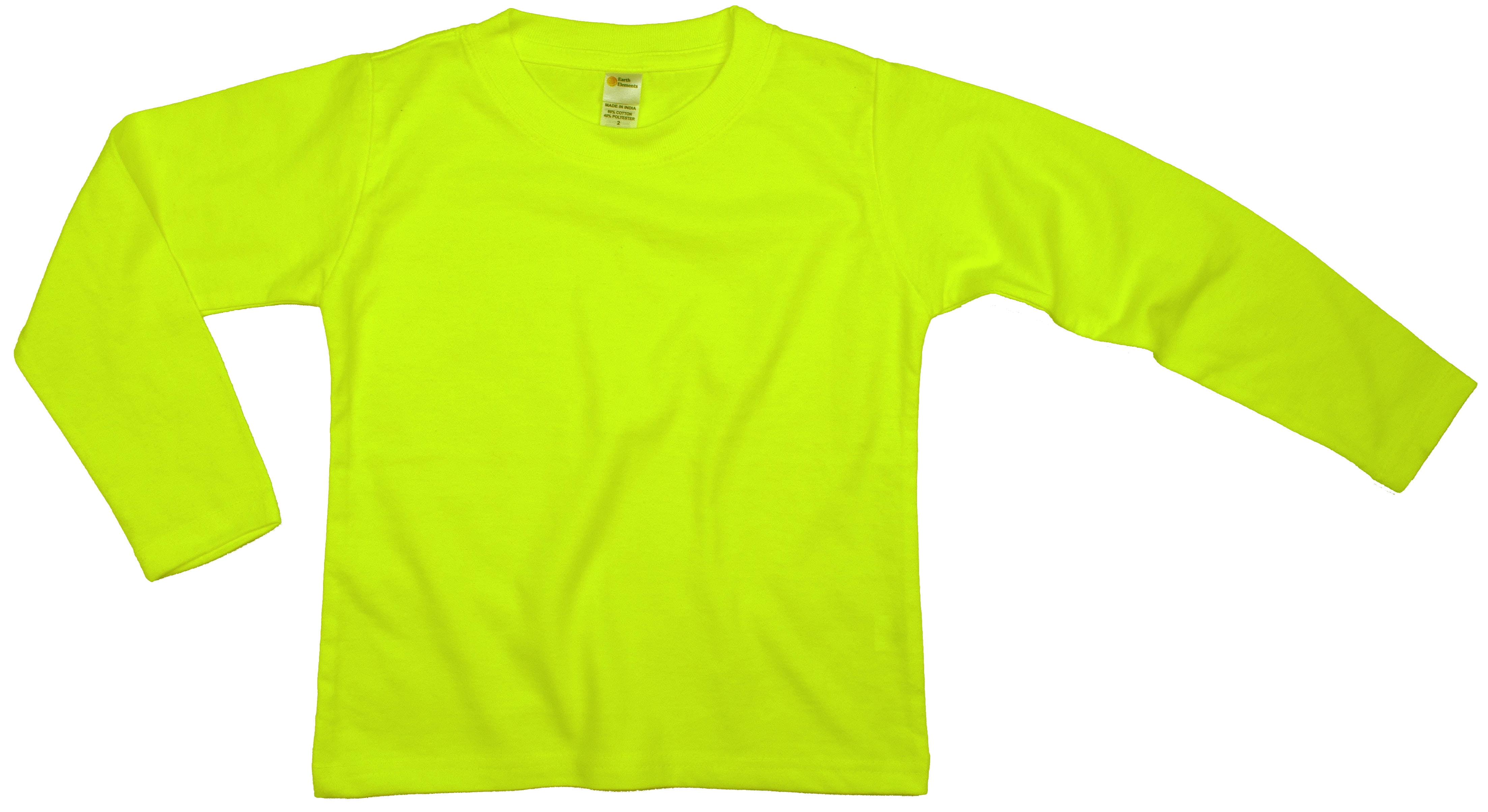 Sublimation Ready Vapor Toddler Long Sleeve Solar T-Shirt - Pale Yellow - 8407-5TPY