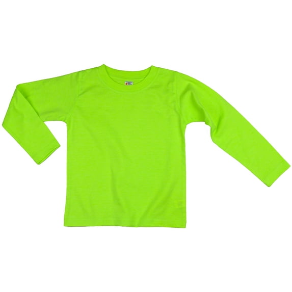 Earth Elements Little Kids/Toddlers Unisex Long Sleeve T-Shirt 3T Neon Green
