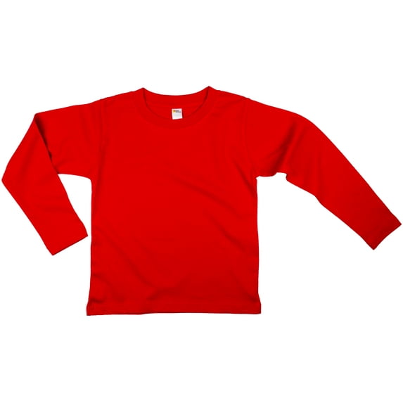 Earth Elements Little Kids/Toddlers Unisex Long Sleeve T-Shirt 4T Red