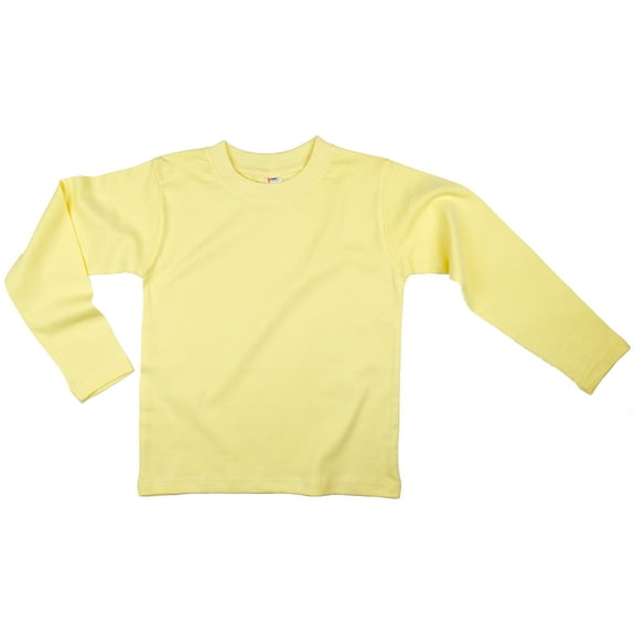 Earth Elements Little Kids/Toddlers Unisex Long Sleeve T-Shirt 6T Lemon