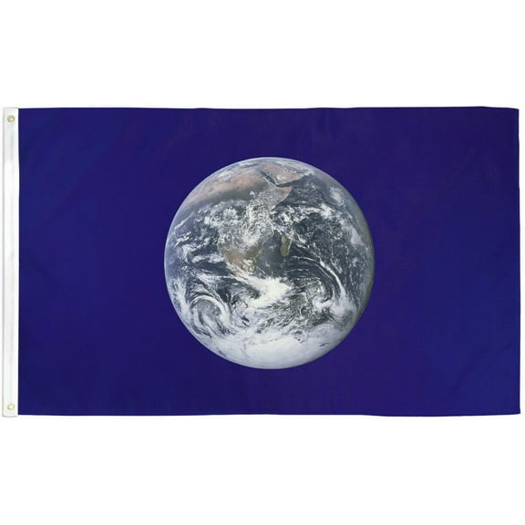 Earth Flag 3x5ft Planet Earth Flag Earth Day Flag Earth Space Navy 5x3 Grommets
