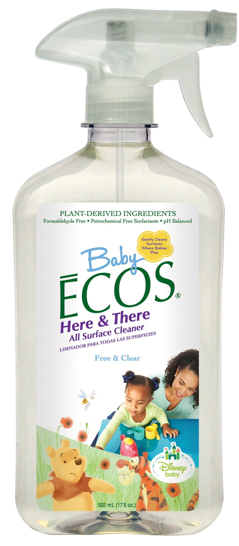 Earth Friendly Baby Ecos Here & There All Surface Cleaner, 17 Oz
