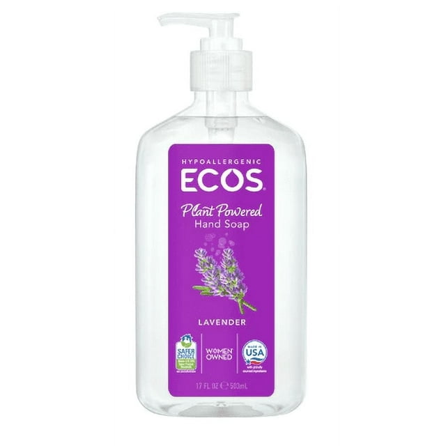 Earth Friendly ECOS Hand Soap Lavender 17 fl oz Pack of 4