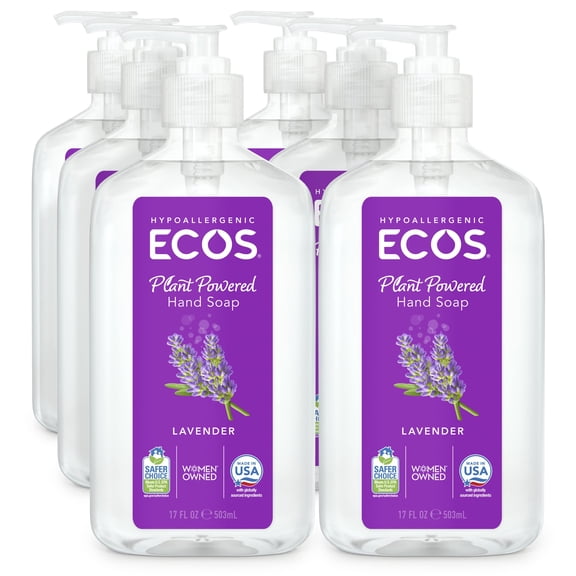 Earth Friendly Hand Soap - Lavender - Case Of 6 - 17 Fl Oz.