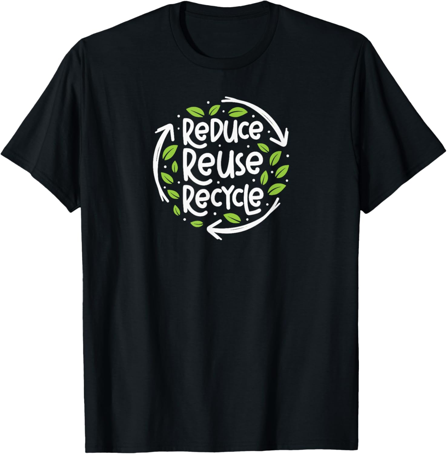 Earth-Friendly Planet, Reuse Reduce Recycle T-Shirt - Walmart.com