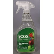 ECOS Plant Powered Fruit & Veggie Wash, 22-Ounce
