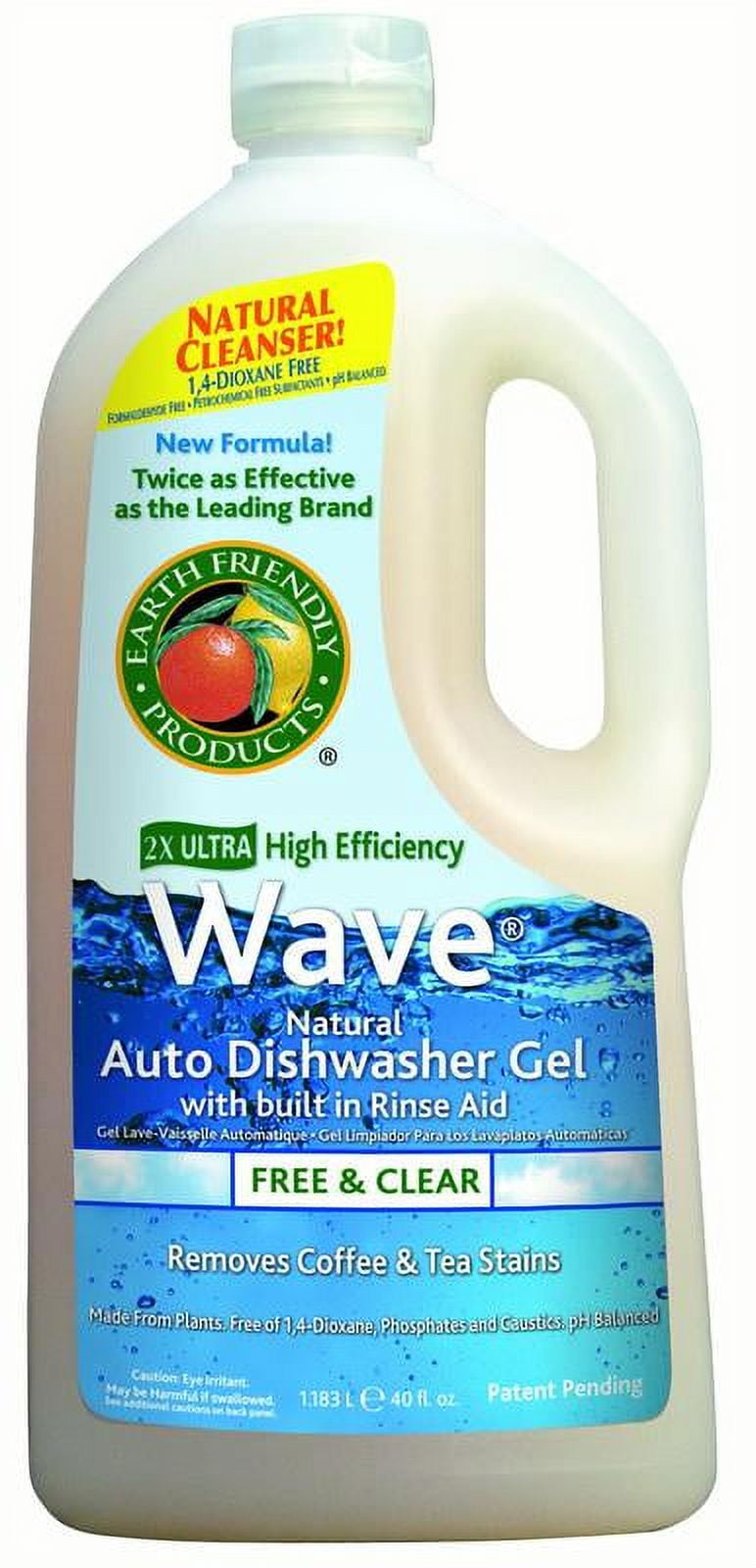 Earth Friendly Products Wave Auto Dishwasher Gel & Rinse Aid, 40