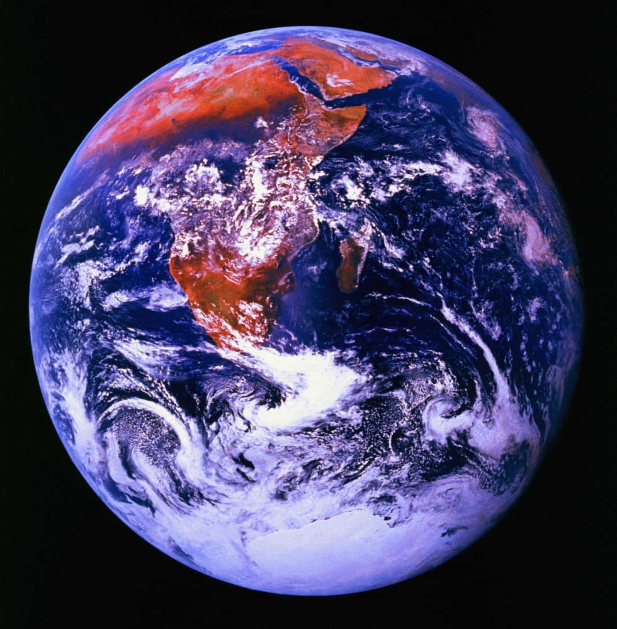 Earth From Space Centered On East Africa Canvas Art - Don Hammond Design Pics (24 x 24)