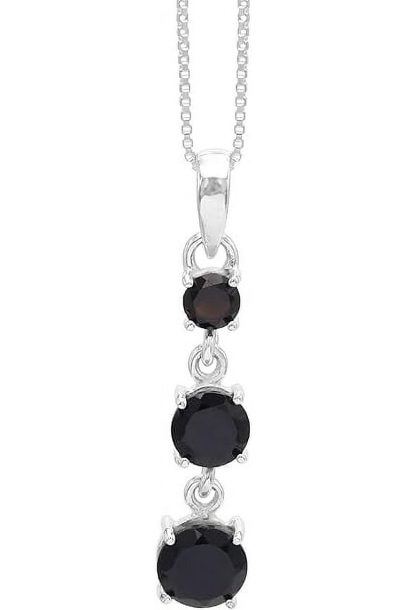 Earth Gems Jewelry Black Onyx Pendant Necklaces Solid Sterling Silver Pendant Gemstone Pendant for Women
