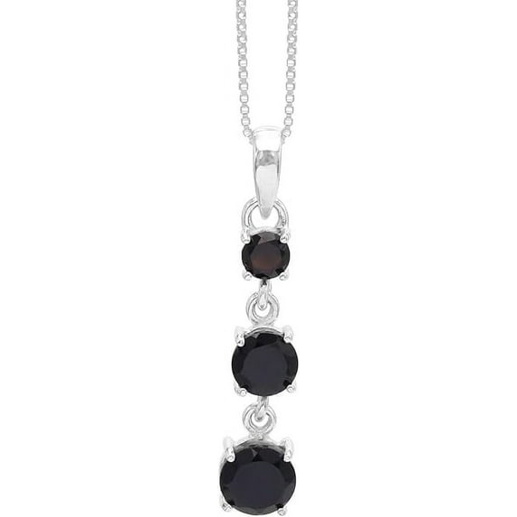 Earth Gems Jewelry Black Onyx Pendant Necklaces Solid Sterling Silver Pendant Gemstone Pendant for Women