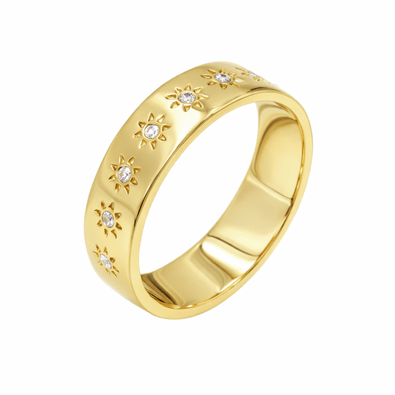 Earth Gems Jewelry Designer Band Ring Sterling Silver Ring Gold Plated Band Ring Gemstone Band Ring for Women