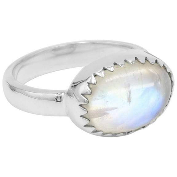 Earth Gems Jewelry Moonstone Ring Birthstone Ring Ring Sterling Silver Ring Handmade Ring Statement Ring for Women