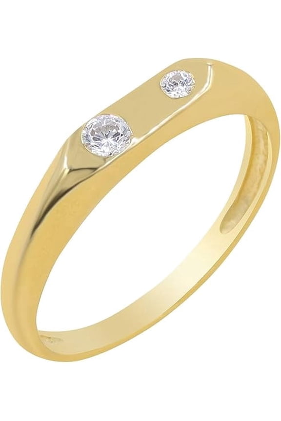 Earth Gems Jewelry Sprinkler Diamond Ring for Women – Gold Plated 925 Sterling Silver Gemstone Ring, Elegant Fashion Jewelry